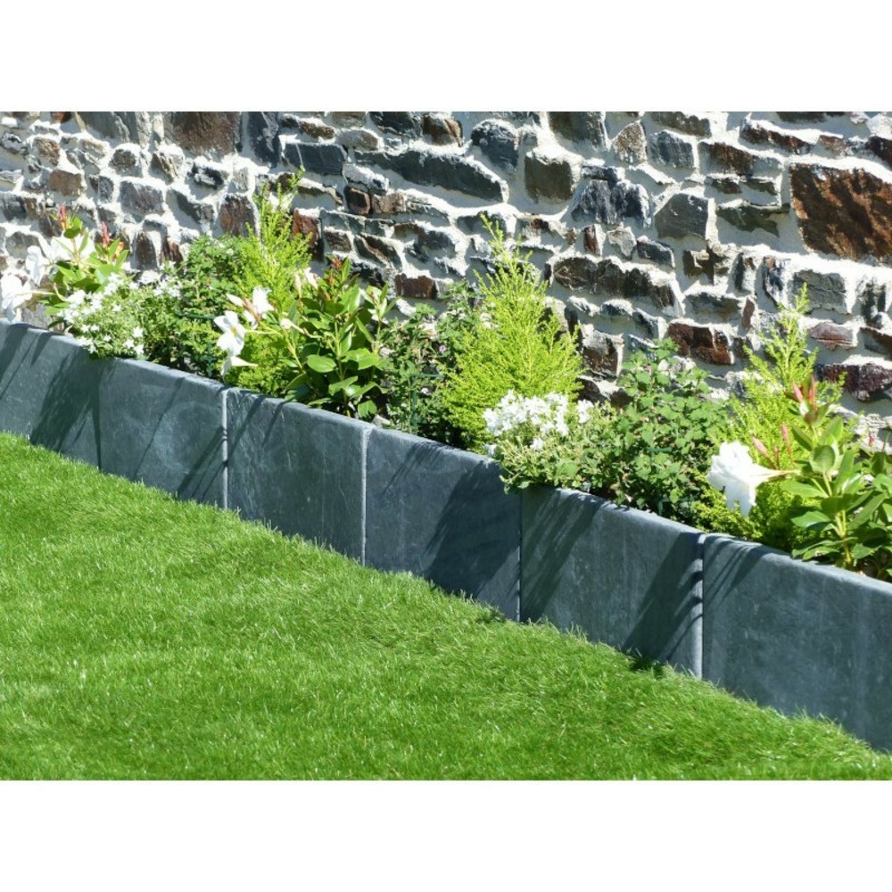 Bordure patinée 50 cm - pack 28 pièces - 14 mètres