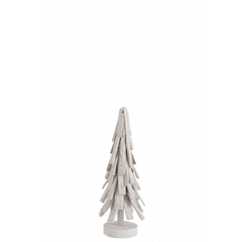 Sapin de noel couches bois blanc wash small