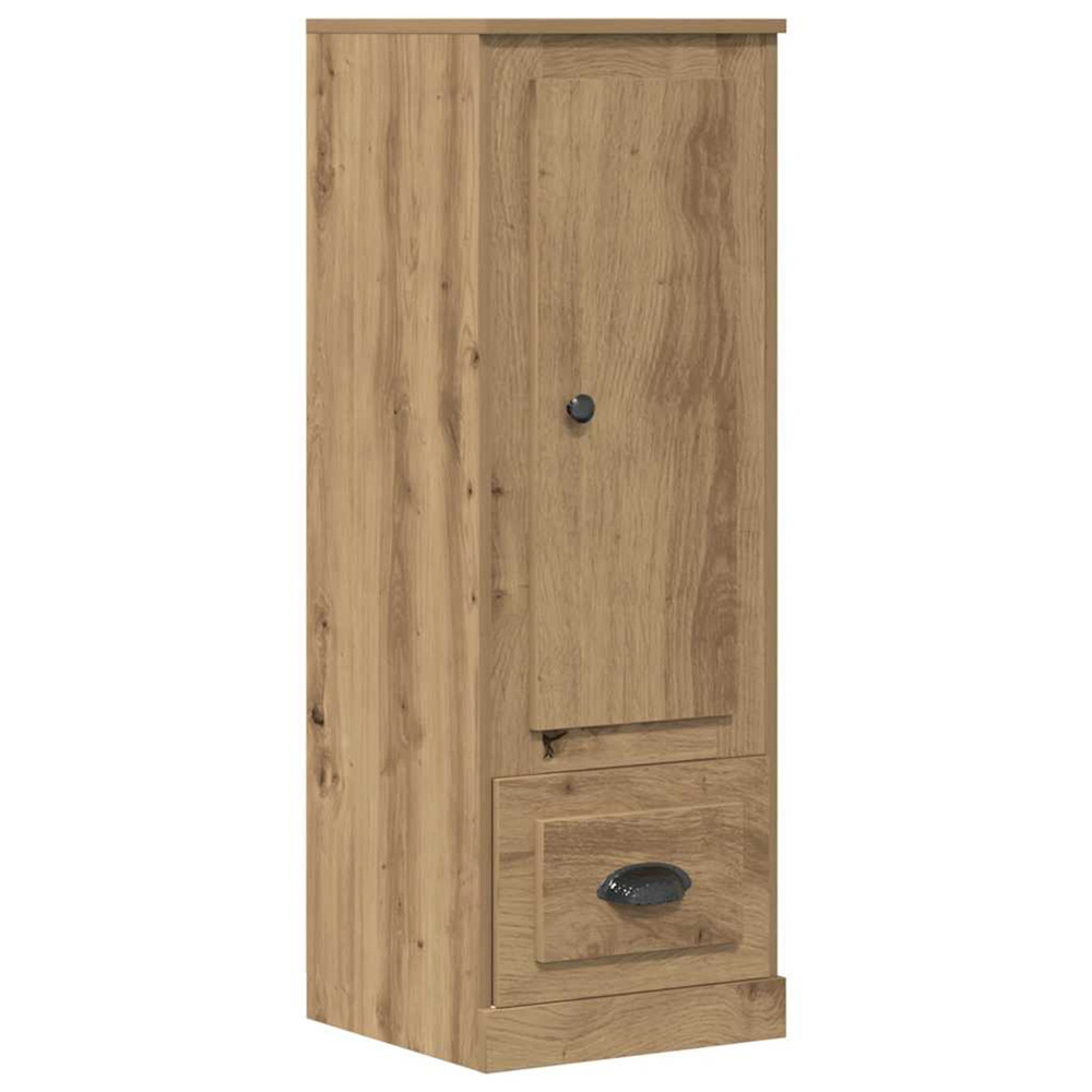 Buffet haut chêne artisanal 36x35,5x103,5 cm bois d'ingénierie