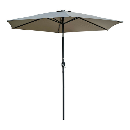 Parasol inclinable à manivelle