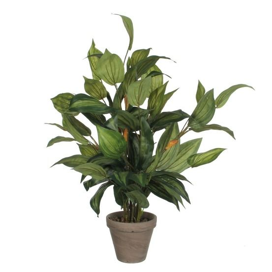 Mica decorations plante artificielle hosta - h65 x ø40 cm - vert