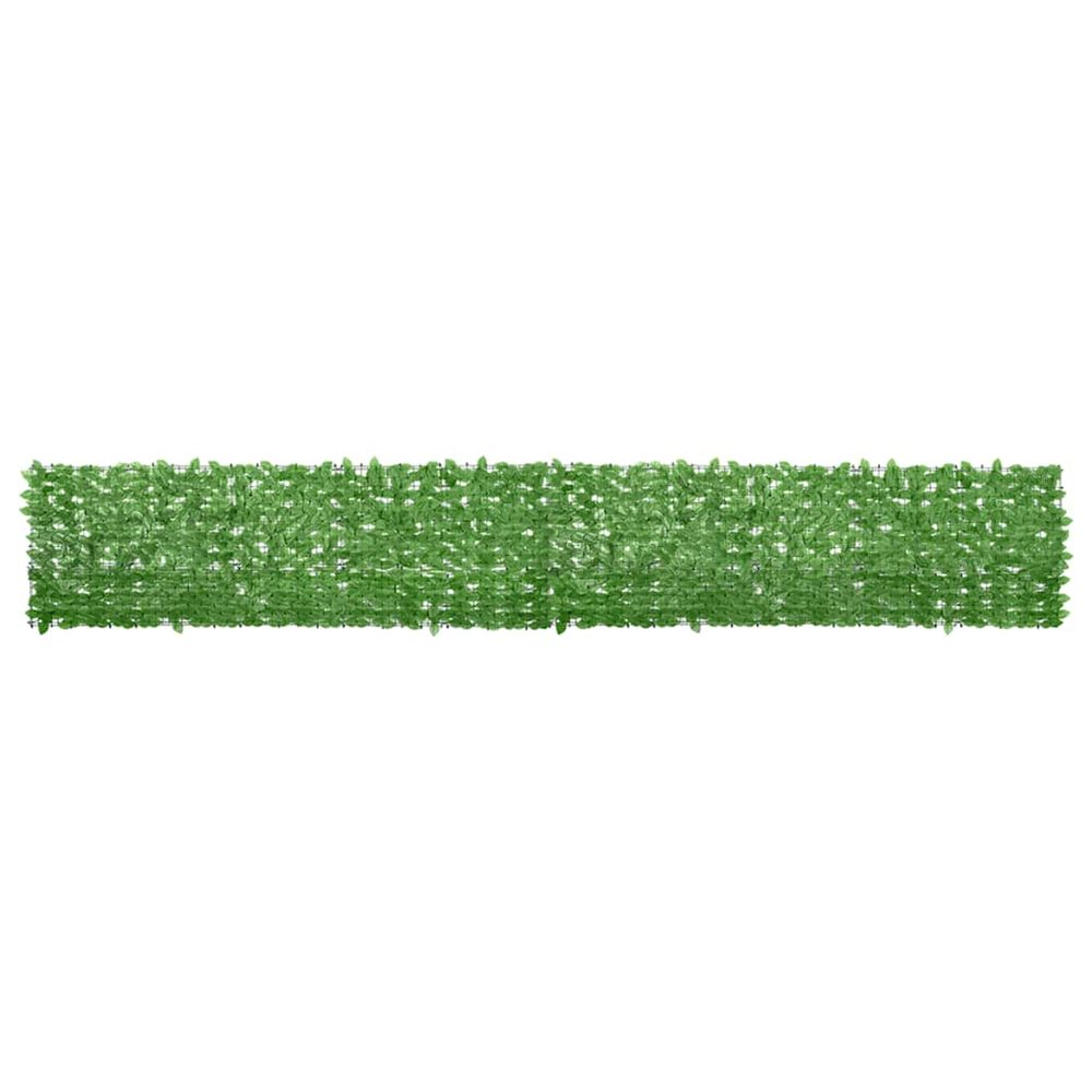 Écran de balcon avec feuilles vert 500x75 cm