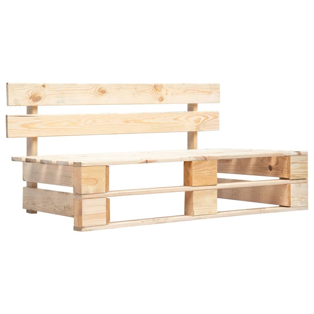 BANC PALETTE DE JARDIN BOIS FS-(869878)