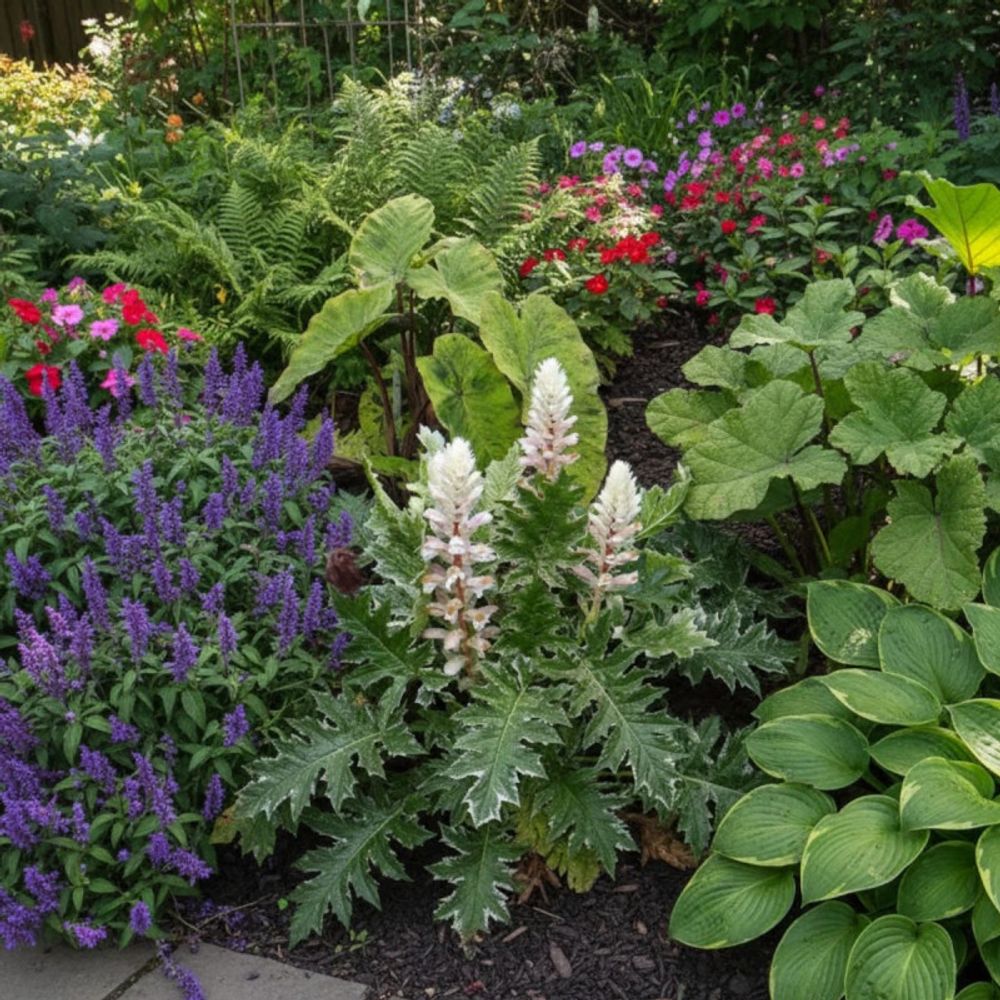 Acanthe whitewater®, acanthus lot de 3 godets