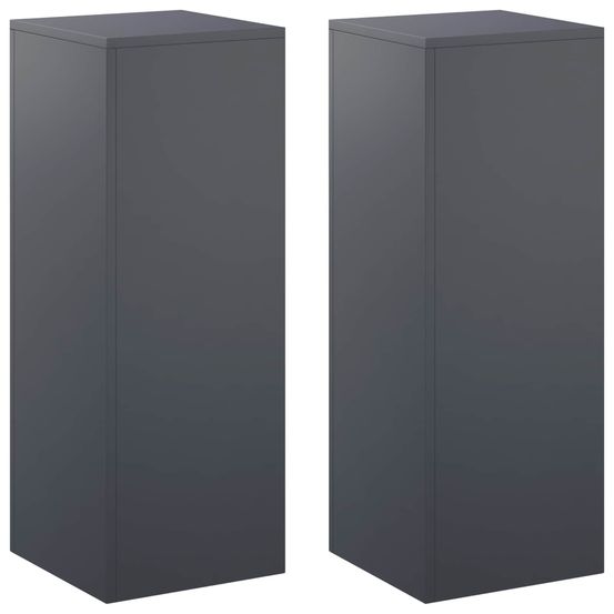 Support de plante 2 pcs anthracite 30 x 30 x 80 cm