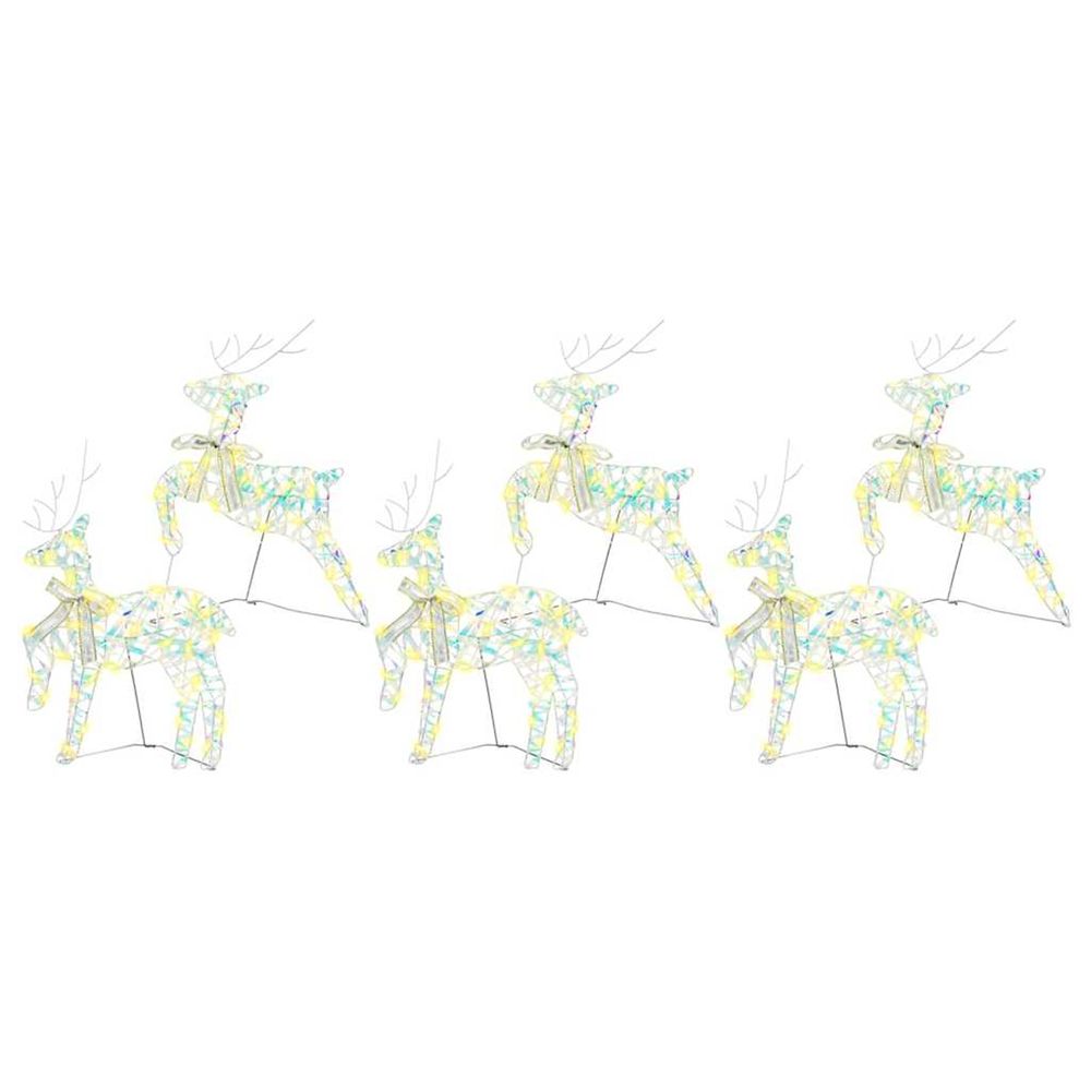 Rennes led avec 180 led 6 pcs multicouleur pet