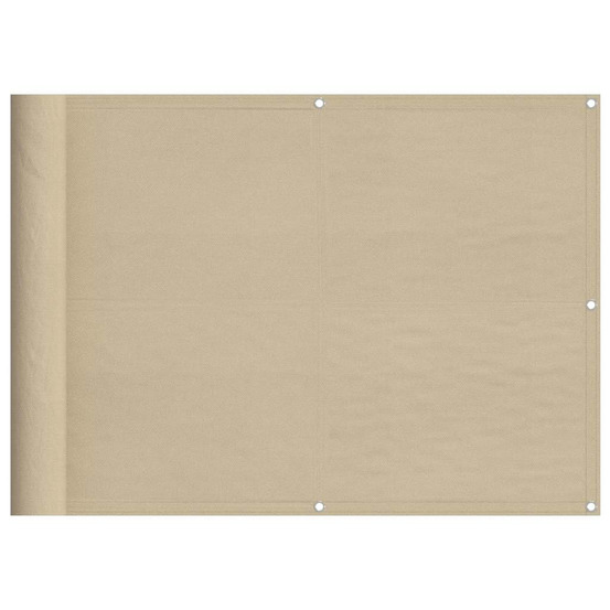 Écran de balcon beige 75x1000 cm 100% polyester oxford