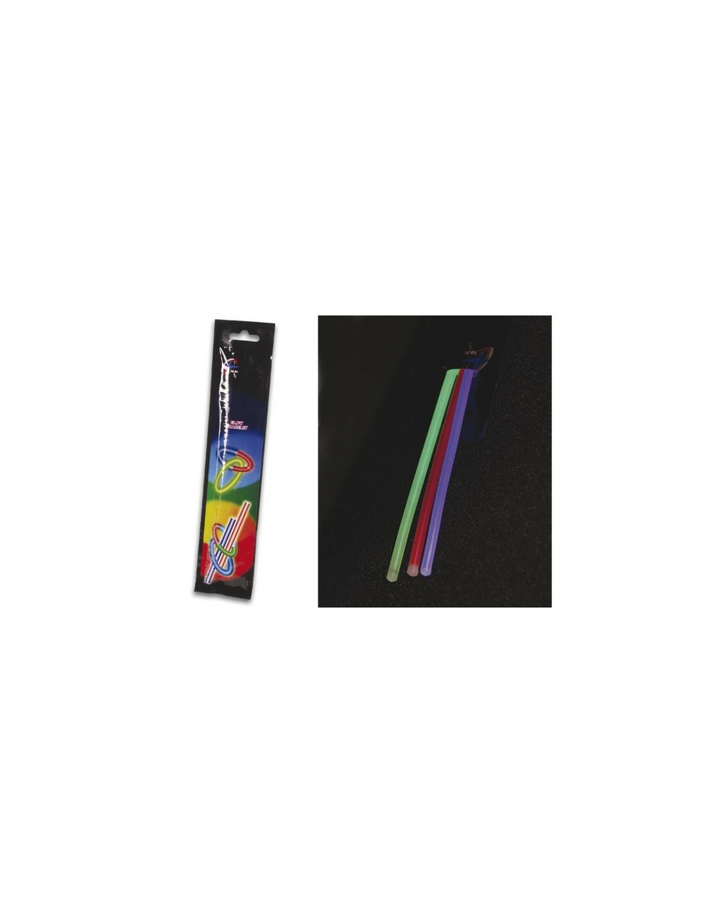 Jeu de tubes fluorescents i 0 5 x 20 cm - diffirentes couleurs (3 pcs / jeu)