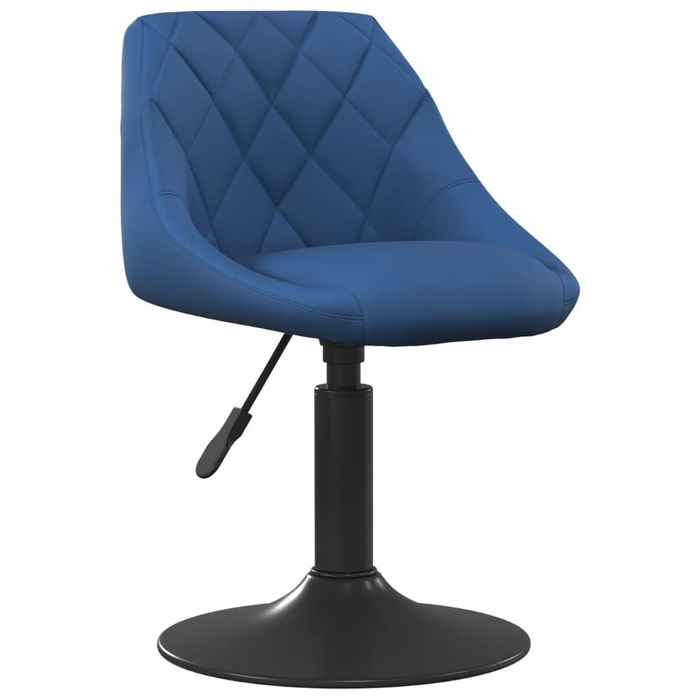 Tabouret de bar bleu velours
