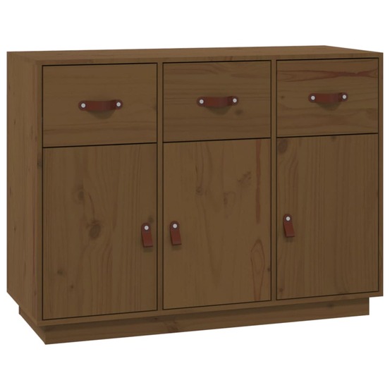 Buffet bahut commode armoire meuble de rangement organisateur cuisine salle de séjour salon 100 x 40 x 75 cm bois massif de p