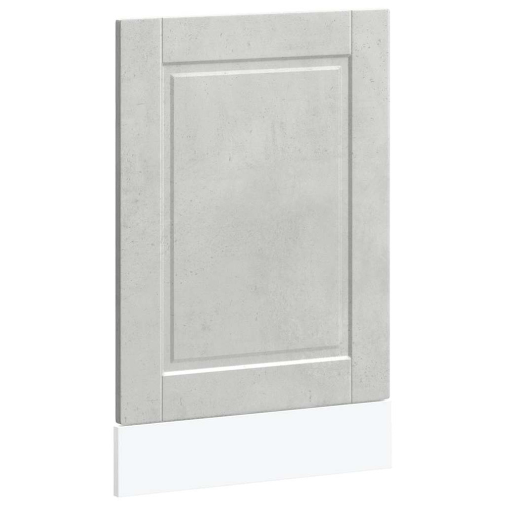 Panneau de lave-vaisselle porto gris béton 45x1,5x67 cm
