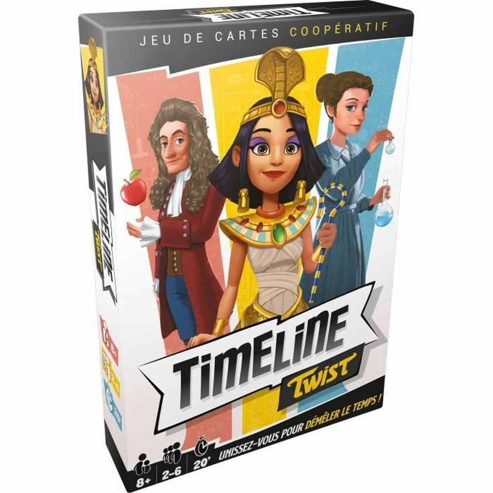 Timeline twist asmodee - jeu de cartes coopératif