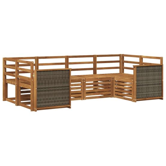 Ensemble de canapés d'extérieur 5 pc naturel