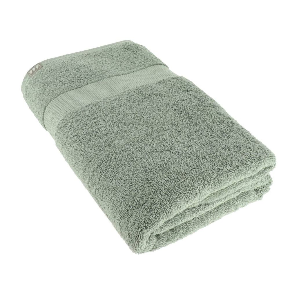 Serviette de bain 90x150 cm 100% coton - vert eucalyptus