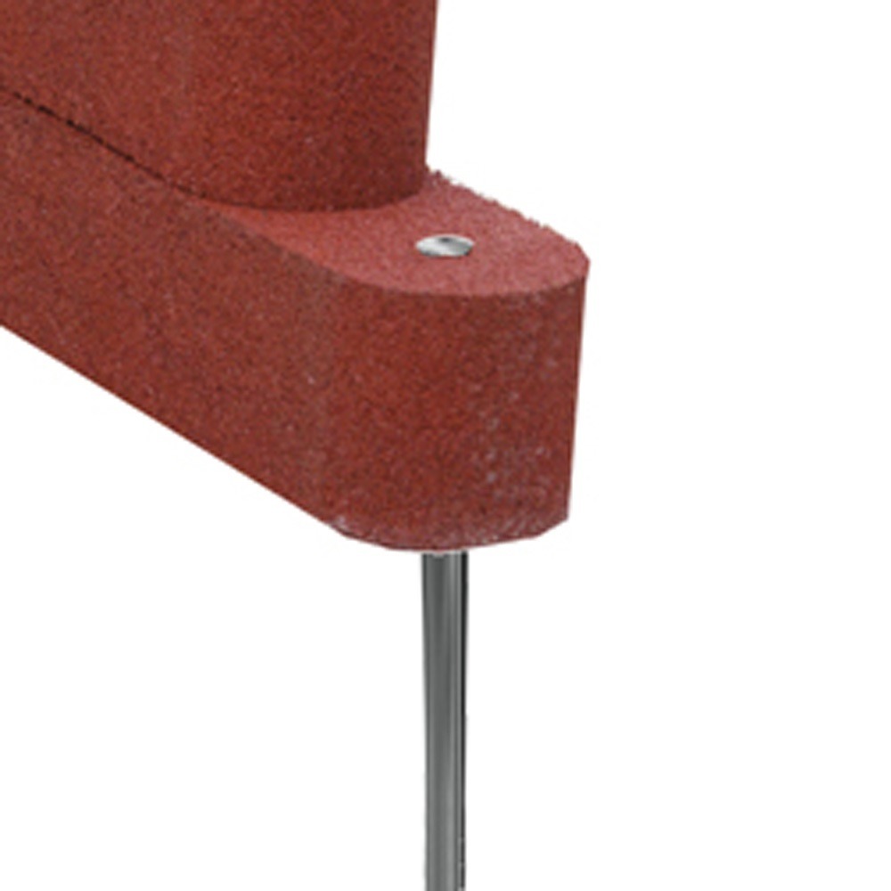 Tube en acier galvanisé pour le montage de la sangle de retenue en caoutchouc