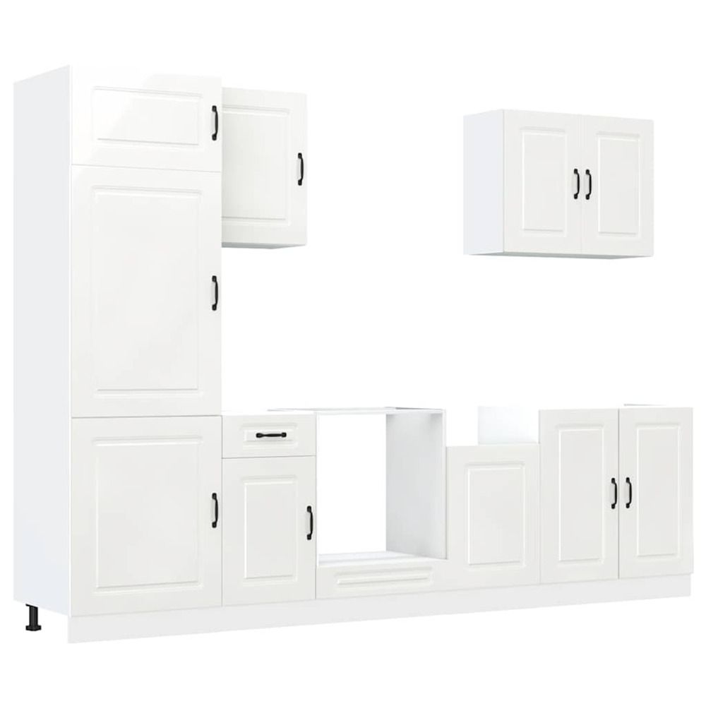 Ensemble d'armoires de cuisine 7 pcs kalmar bois d'ingénierie
