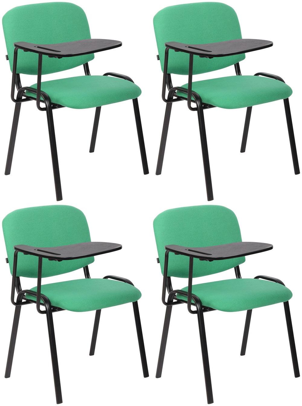 Lot de 4 chaises ken avec table pliante en tissu