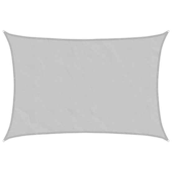 Voile d'ombrage gris clair 4x2,5 m 100% polyester oxford