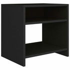 Table de chevet noir 40x30x40 cm bois d'ingénierie