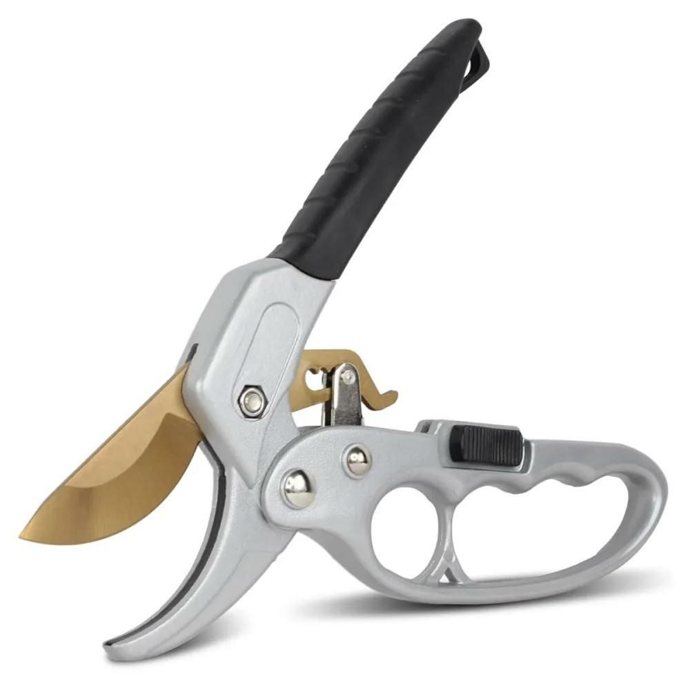 Sécateur titanium à crémaillère