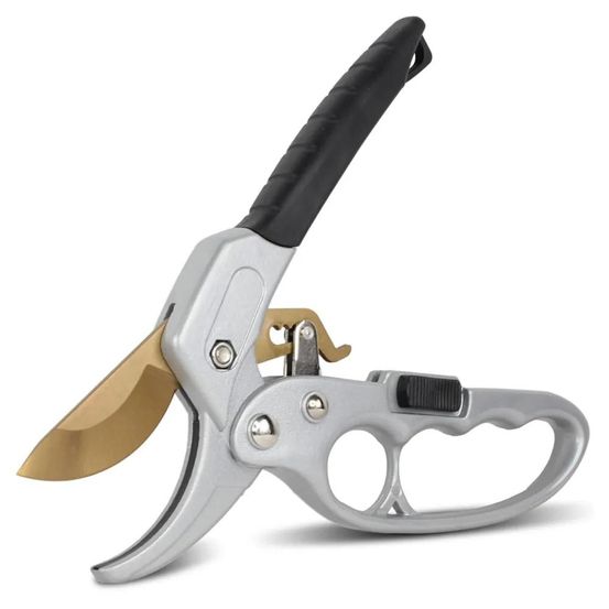 Sécateur titanium à crémaillère