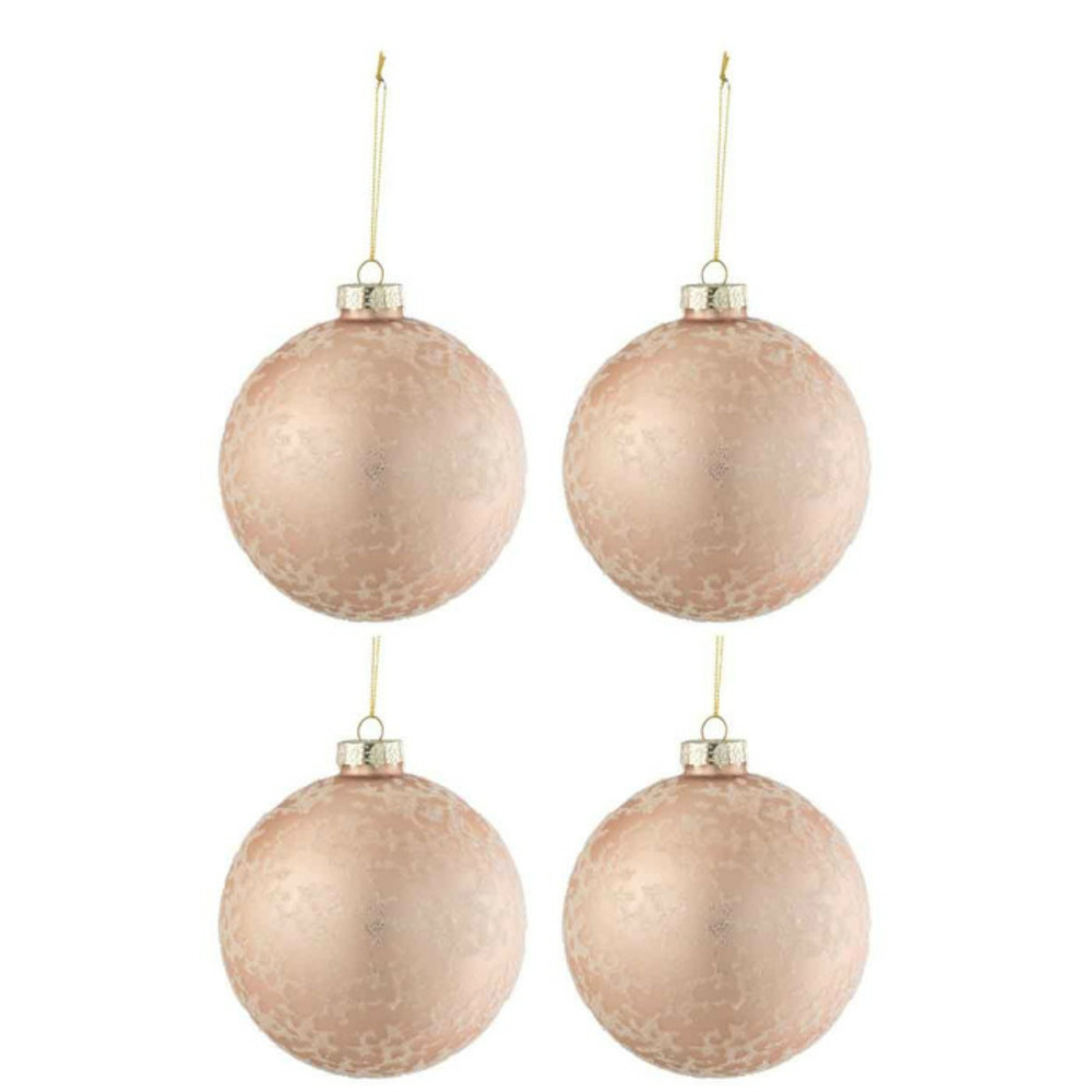 Lot de 4 boules de noël 