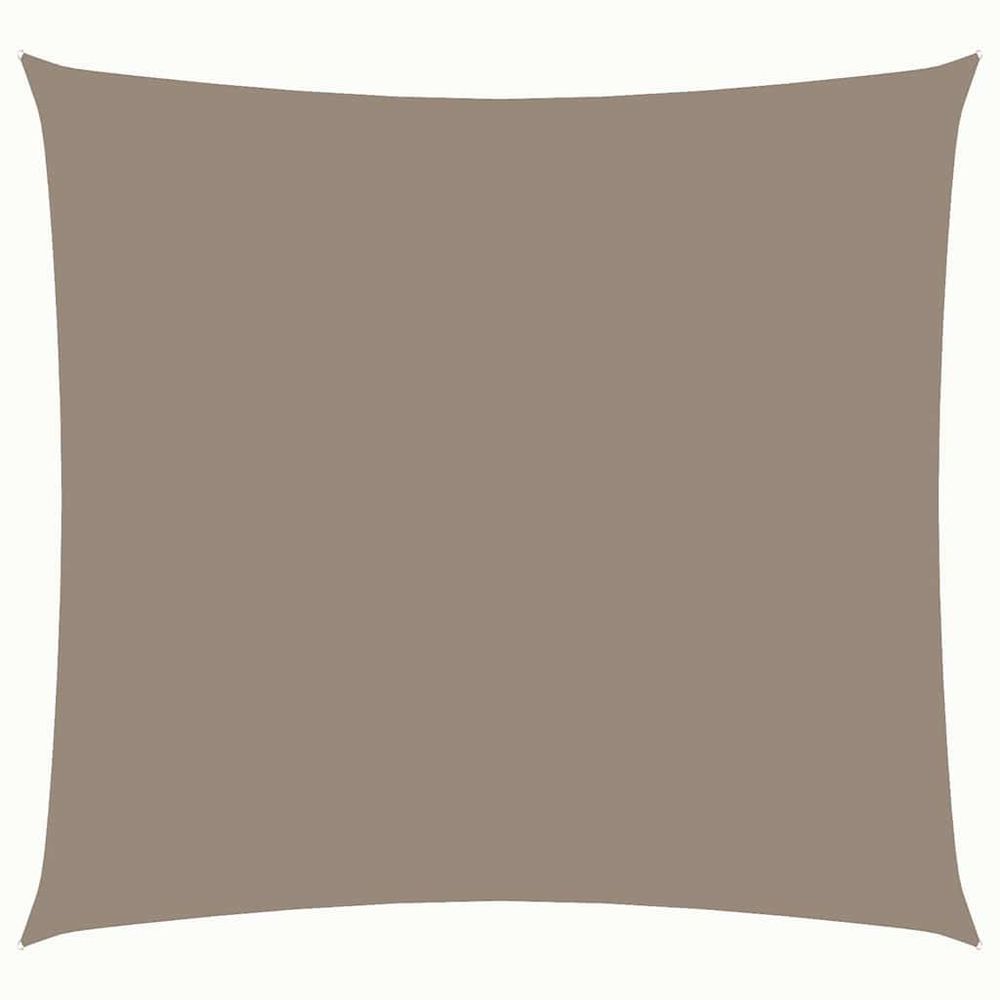 Voile de parasol tissu oxford carré 3,6x3,6 m taupe