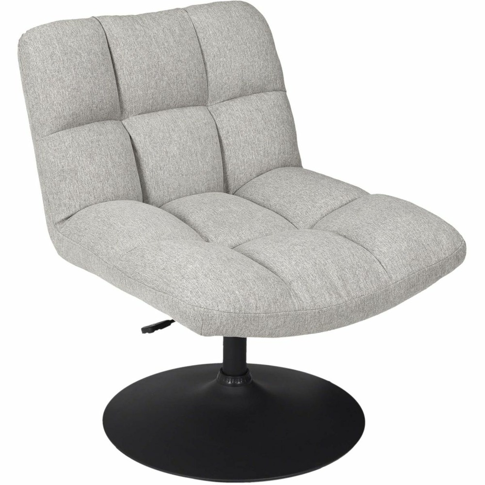 Fauteuil pivotant en tissu anton gris clair