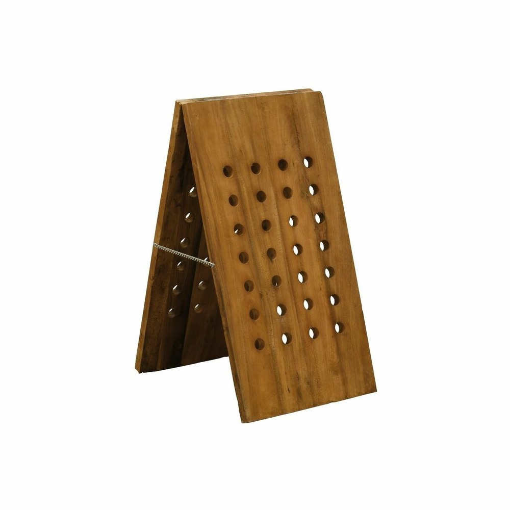 Grand porte-bouteilles en bois recyclé