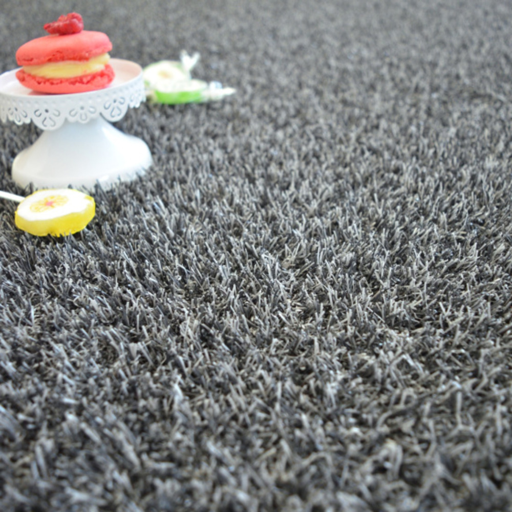 Gazon artificiel arty couleur gris foncé - 20mm - rouleau de 2m x 20m