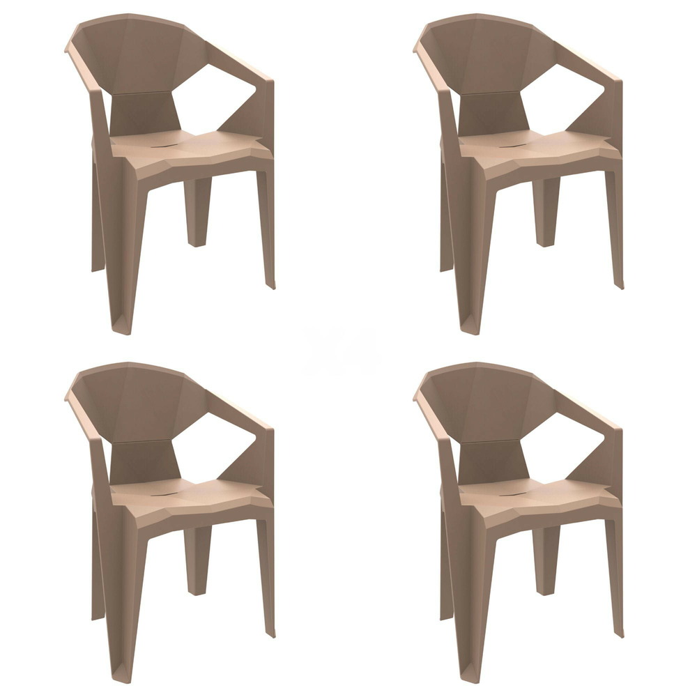 Fauteuil intérieur extérieur delta set de 4 - resol