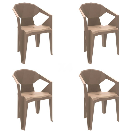 Fauteuil intérieur extérieur delta set de 4 - resol