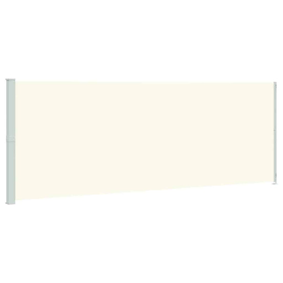 Auvent latéral rétractable de patio 220x600 cm crème