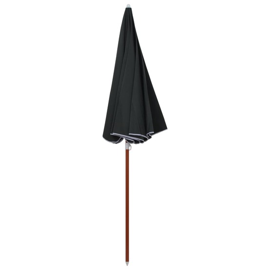 Parasol de jardin avec mât en acier 240 cm anthracite