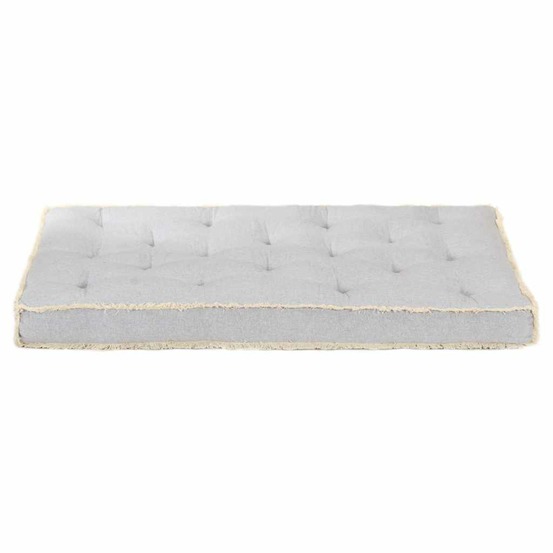 Coussin de canapé palette gris 120x80x10 cm