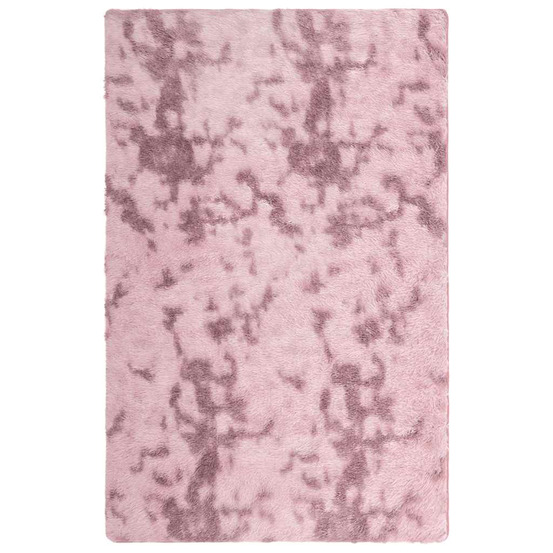 Tapis shaggy à poils longs navarra rose poudré 130x200 cm