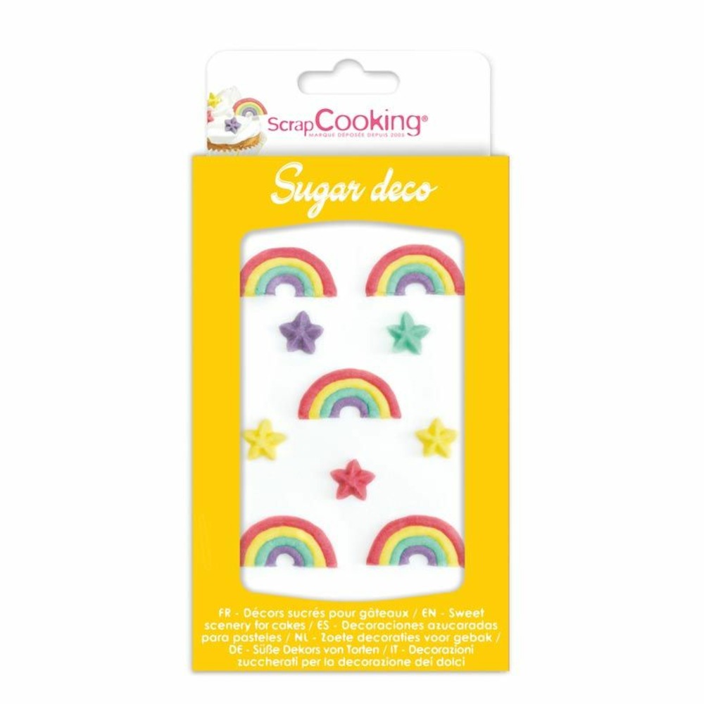 Décors sucrés arc-en-ciel