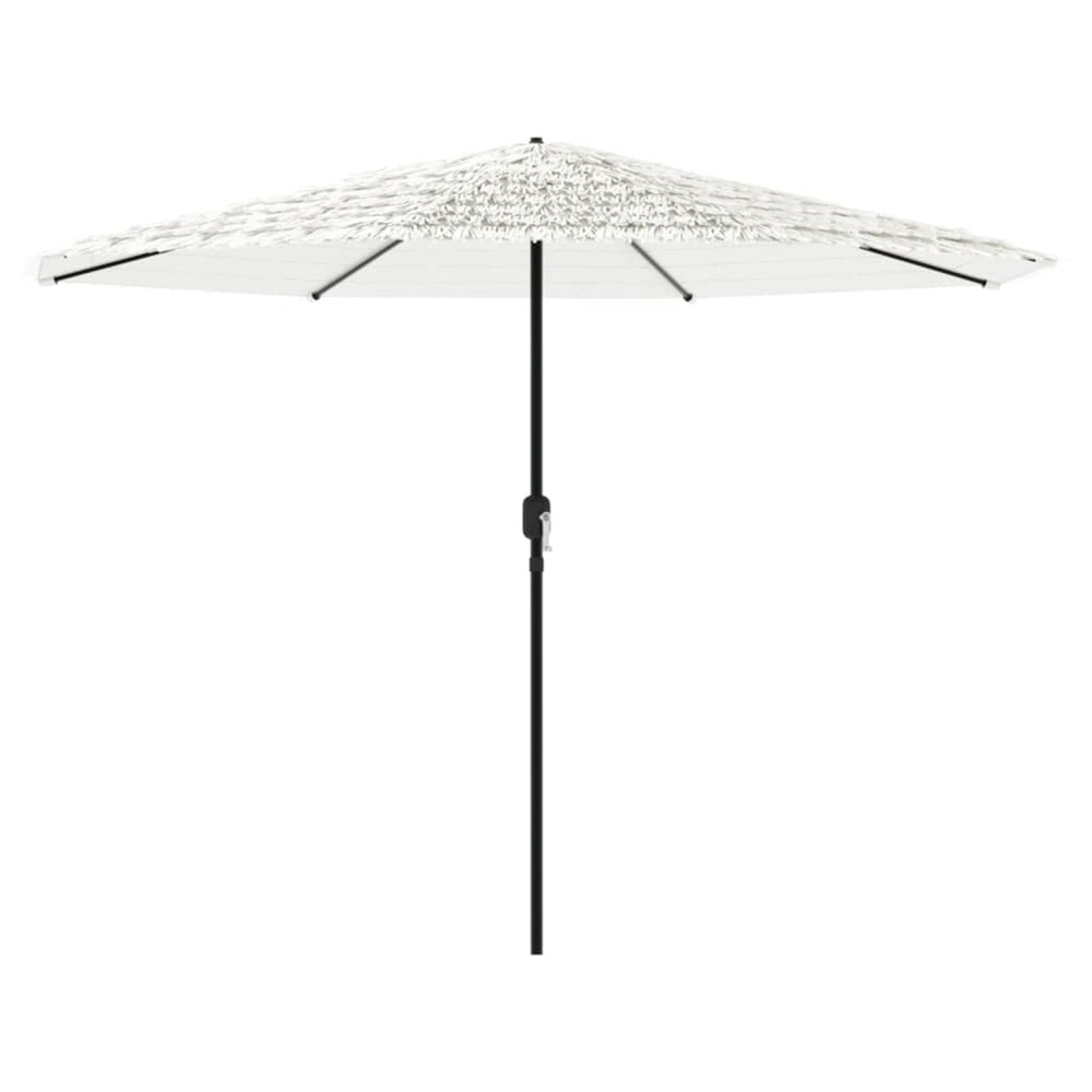Parasol de jardin avec mât en acier blanc 324x324x247 cm