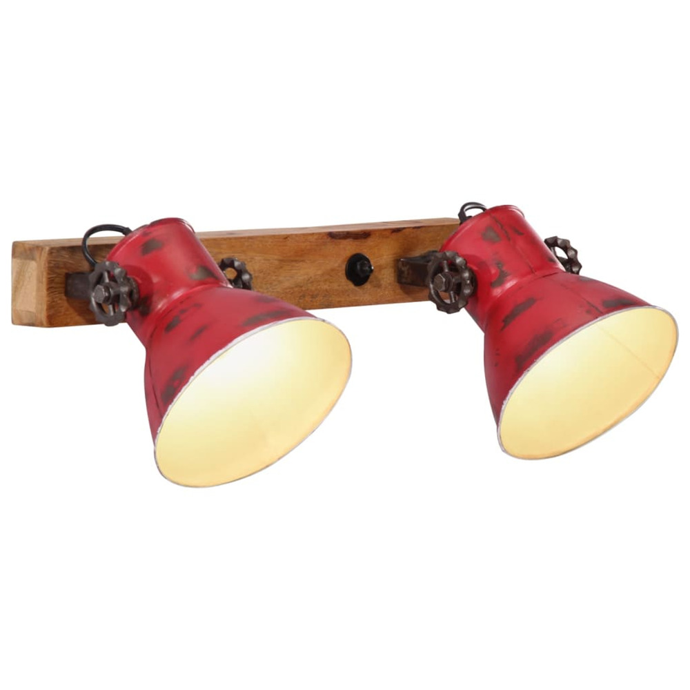 Lampe murale 25 w rouge délavé 45x25 cm e27