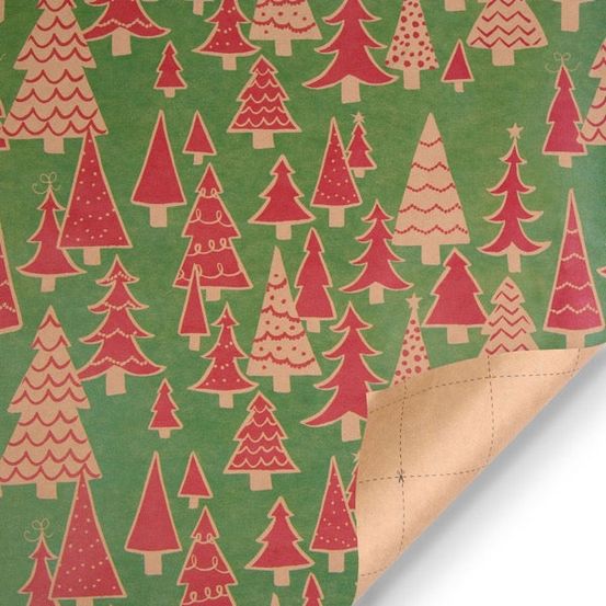 Papier cadeau de noël - sapin
