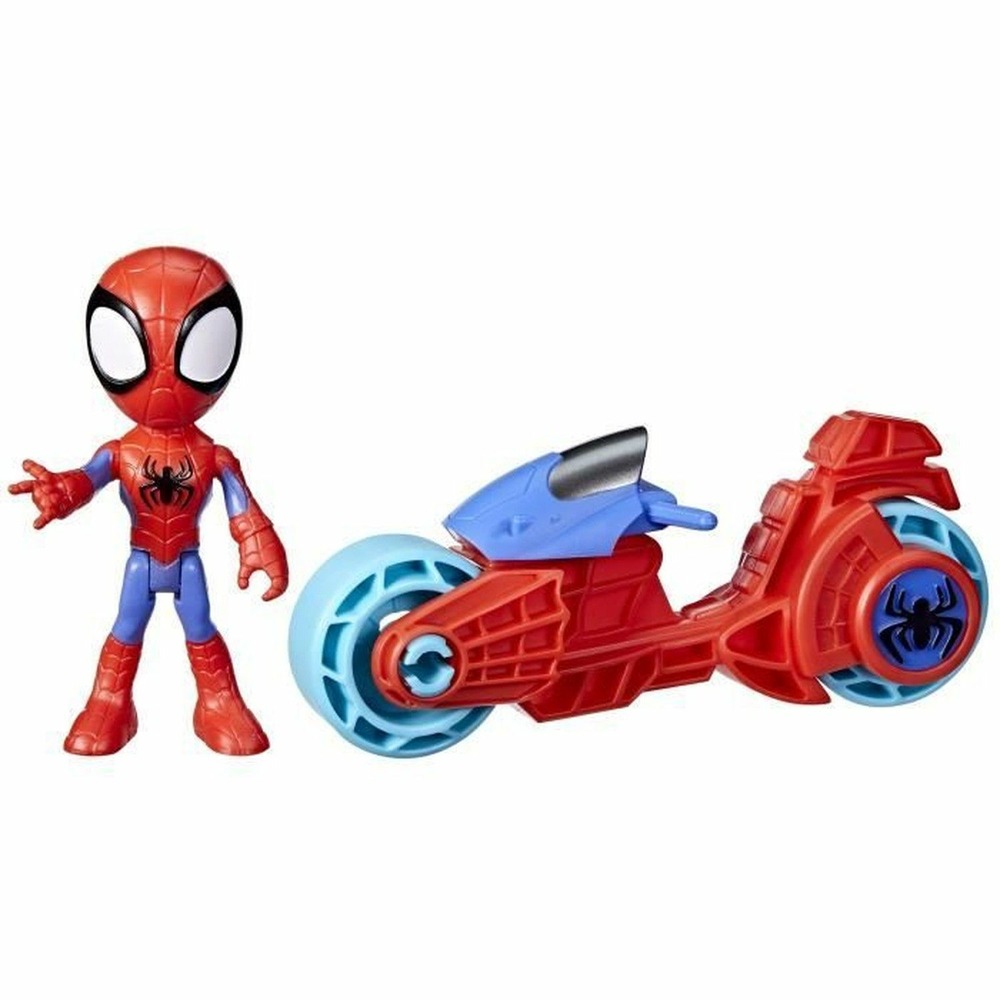 Figurine spidey avec moto