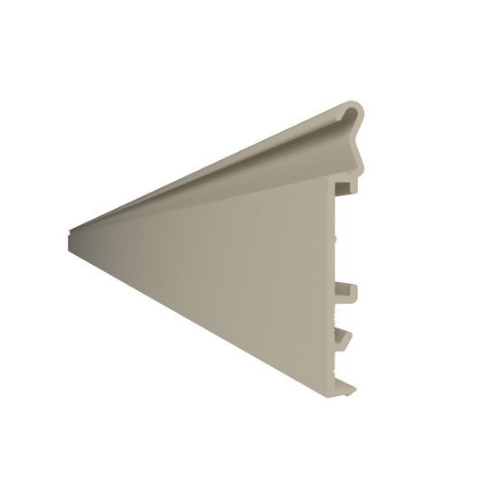 Rallonge de profilé alu pour terrasse sur plots 240x5 cm beige ivoire - yeed (à l'unité)