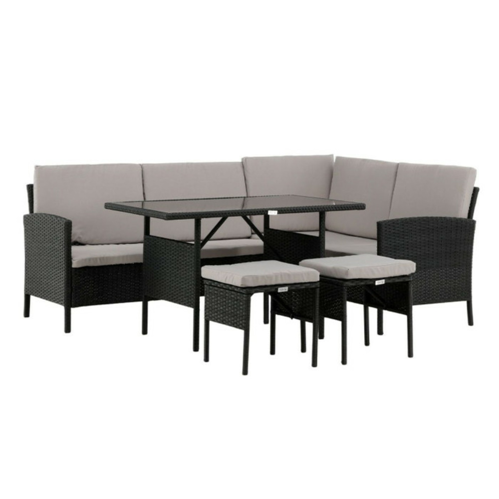 Salon d'angle de jardin 