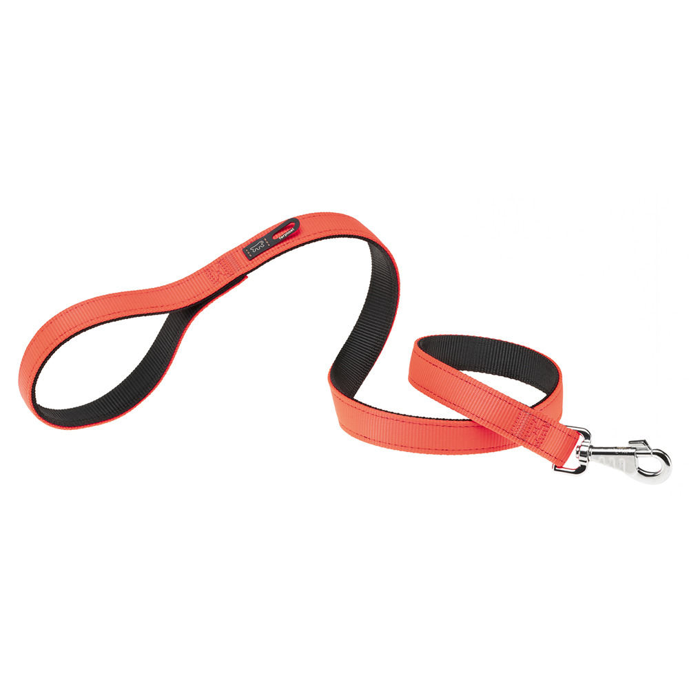 Dual g25/110 colours laisse chien 25 mm x l 110 cm orange