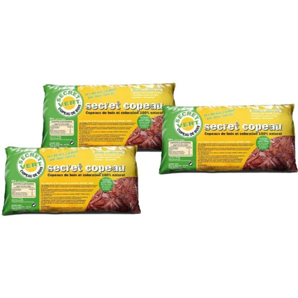 Paillis copeaux rouges 11kg 3 sacs de 11 kgs
