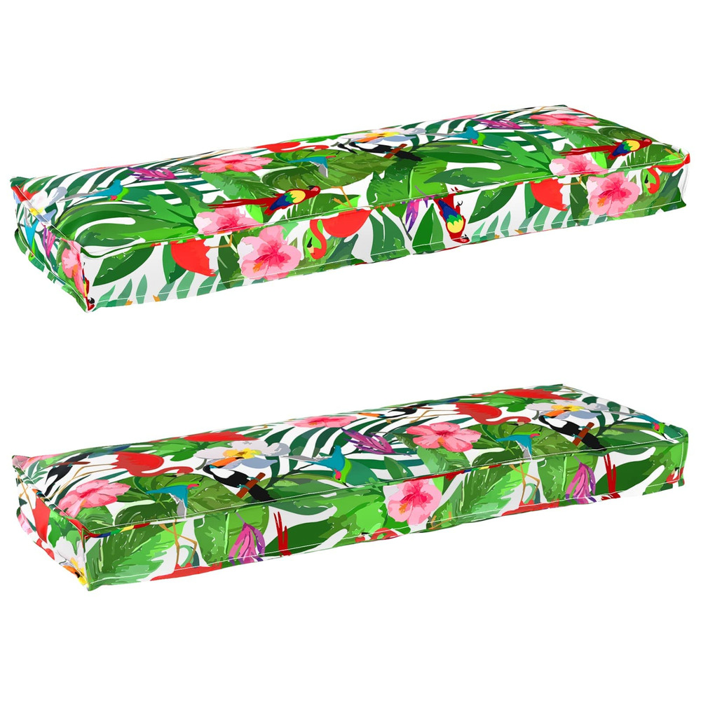 Set de coussins de palette floral 2 pcs jungle tropicale