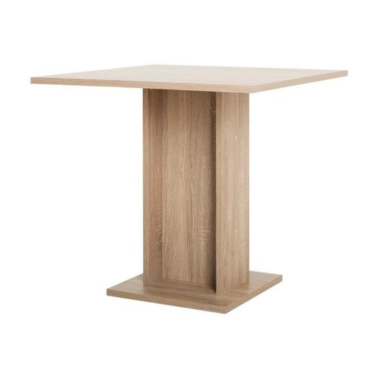 Gustave table a manger carree de 2 a 4 personnes classique decor chene - l 80 x l 80 cm