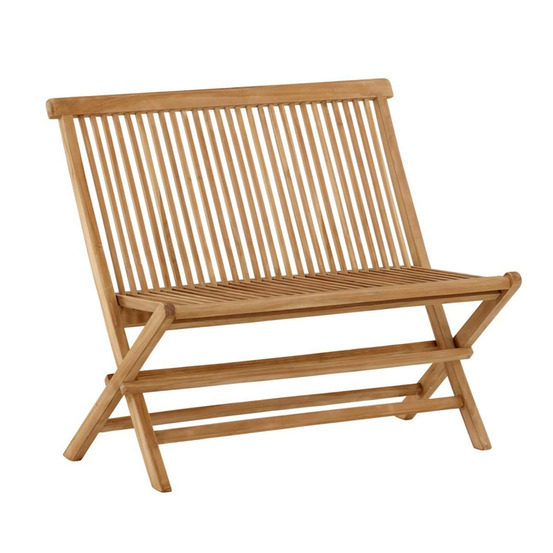 Banc de jardin pliable en teck