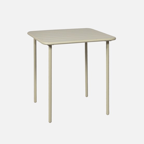 Table de jardin métal 2 places, amelia 70 x 70cm