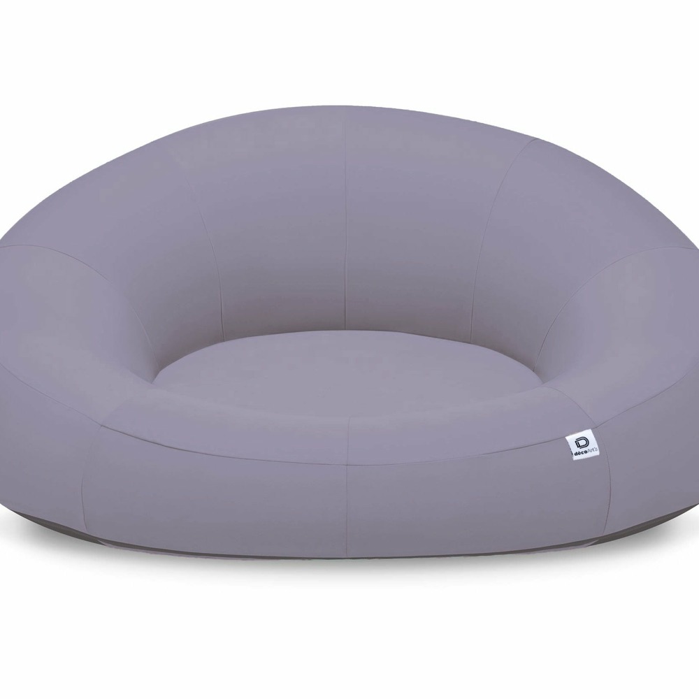 Pouf xxl flottant pour piscine 140x120x60 cm gris